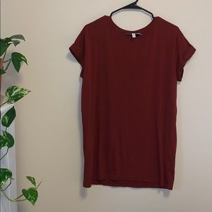 H&M burnt orange T-shirt dress
